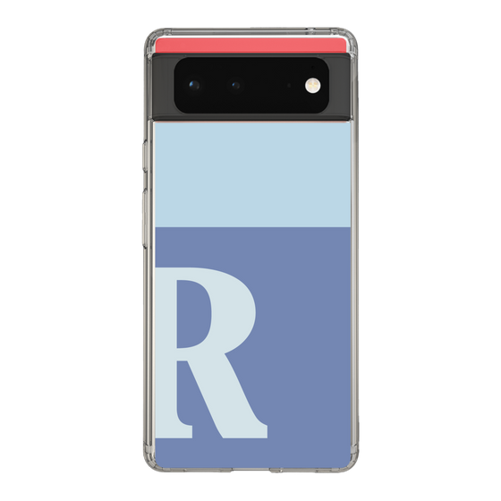 Slim Protection Case［ Original - initial two tone - R blue ］