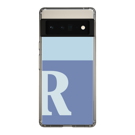 Slim Protection Case［ Original - initial two tone - R blue ］