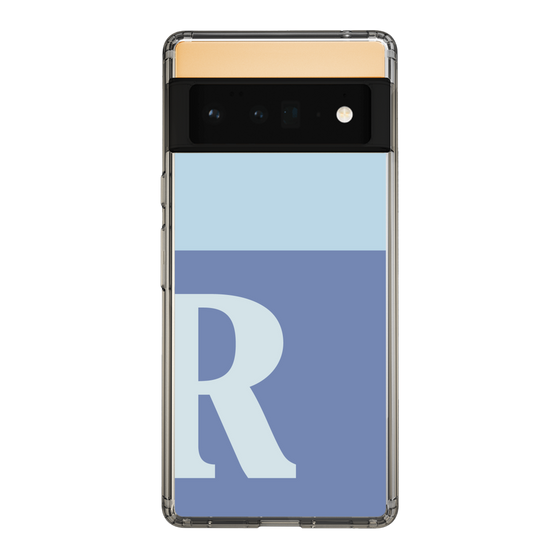 Slim Protection Case［ Original - initial two tone - R blue ］