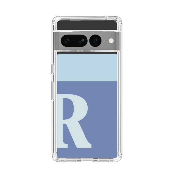 Slim Protection Case［ Original - initial two tone - R blue ］