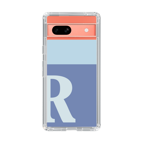 Slim Protection Case［ Original - initial two tone - R blue ］