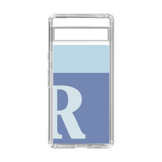 Slim Protection Case［ Original - initial two tone - R blue ］