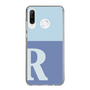Slim Protection Case［ Original - initial two tone - R blue ］