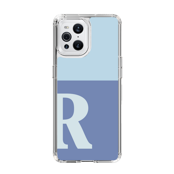 Slim Protection Case［ Original - initial two tone - R blue ］