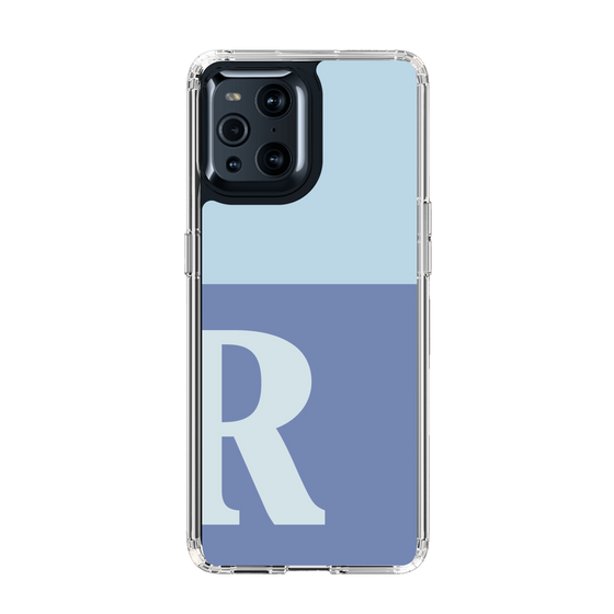 Slim Protection Case［ Original - initial two tone - R blue ］