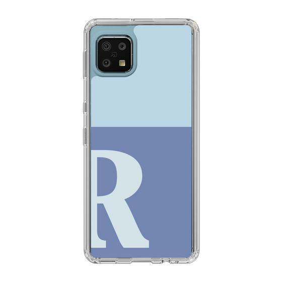 Slim Protection Case［ Original - initial two tone - R blue ］