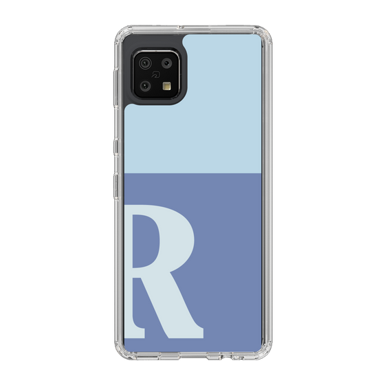 Slim Protection Case［ Original - initial two tone - R blue ］