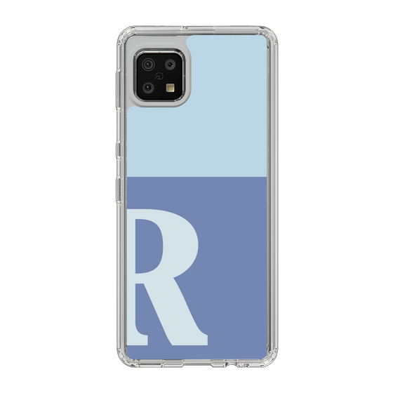 Slim Protection Case［ Original - initial two tone - R blue ］