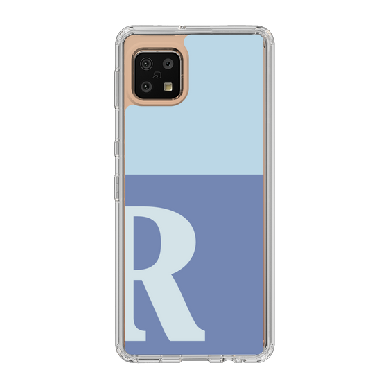 Slim Protection Case［ Original - initial two tone - R blue ］