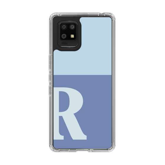 Slim Protection Case［ Original - initial two tone - R blue ］