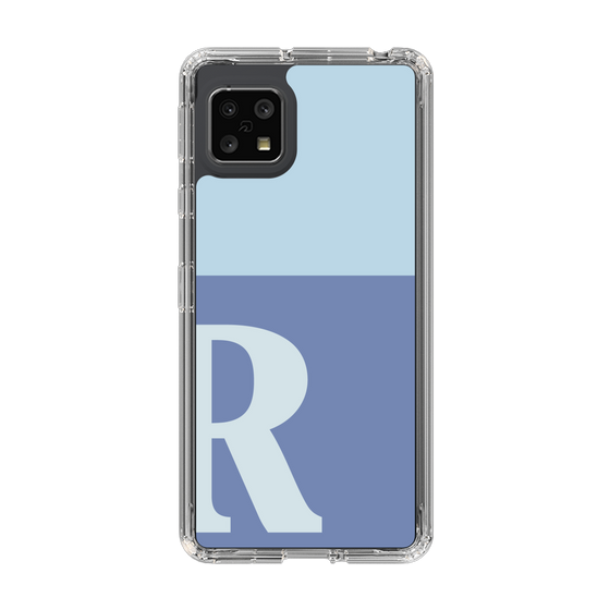 Slim Protection Case［ Original - initial two tone - R blue ］