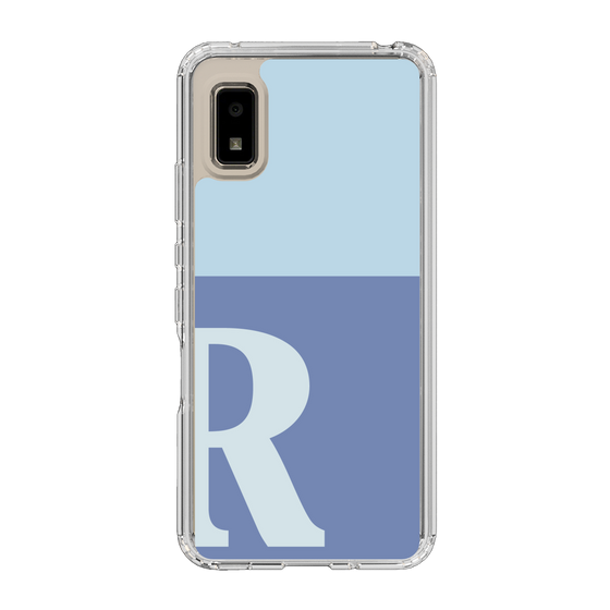 Slim Protection Case［ Original - initial two tone - R blue ］