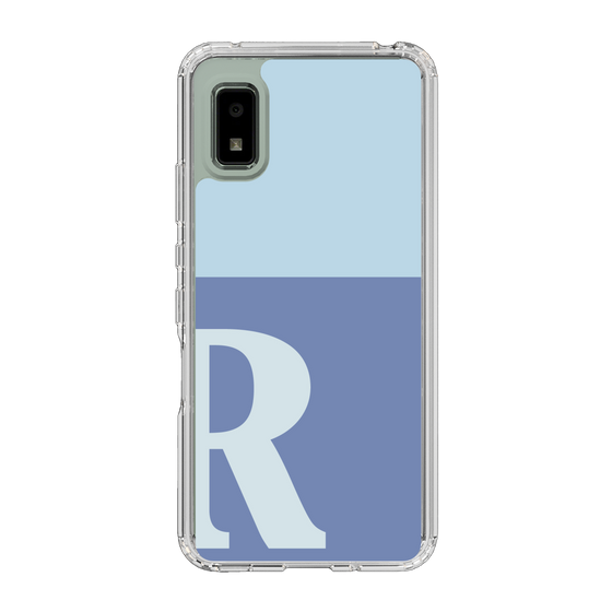 Slim Protection Case［ Original - initial two tone - R blue ］