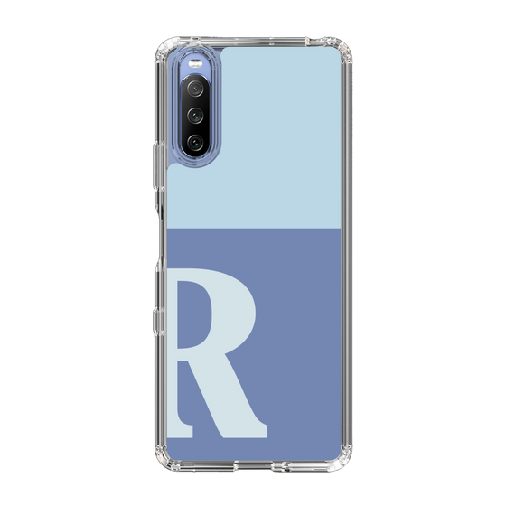 Slim Protection Case［ Original - initial two tone - R blue ］
