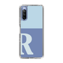 Slim Protection Case［ Original - initial two tone - R blue ］