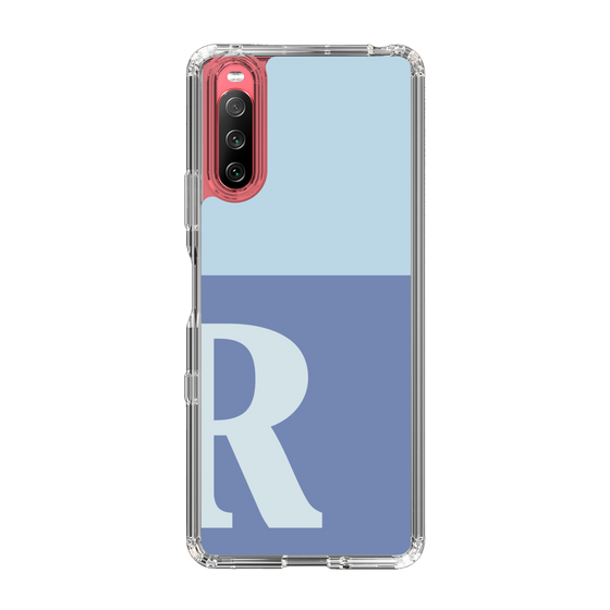Slim Protection Case［ Original - initial two tone - R blue ］