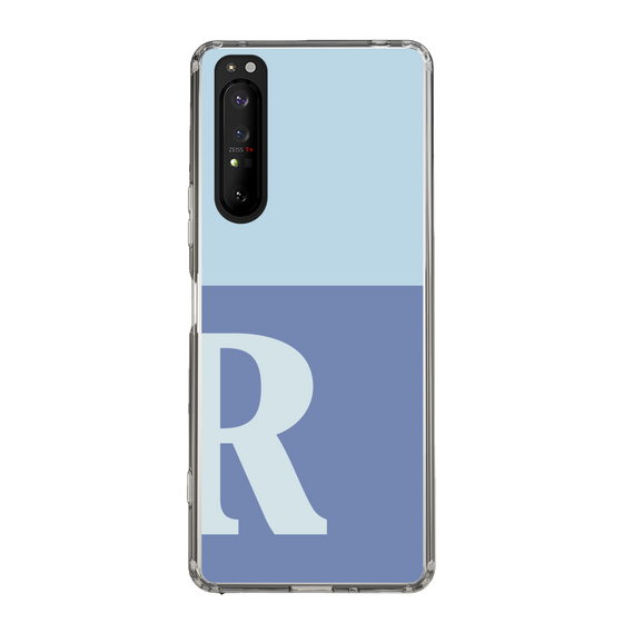 Slim Protection Case［ Original - initial two tone - R blue ］
