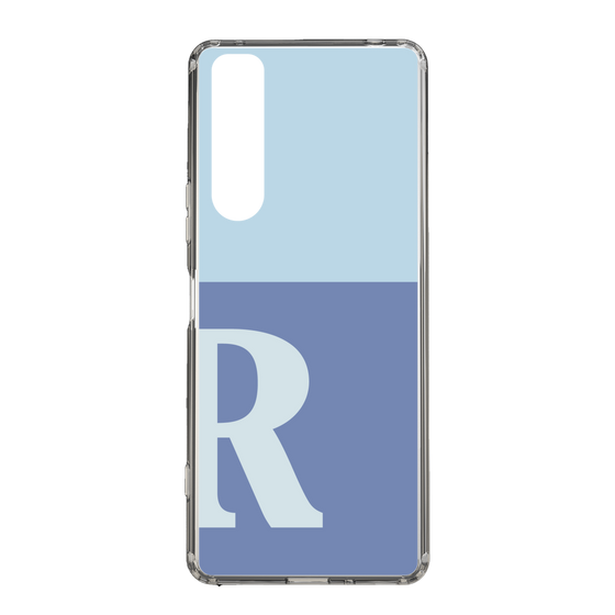 Slim Protection Case［ Original - initial two tone - R blue ］