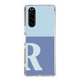 Slim Protection Case［ Original - initial two tone - R blue ］