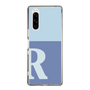 Slim Protection Case［ Original - initial two tone - R blue ］