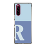 Slim Protection Case［ Original - initial two tone - R blue ］