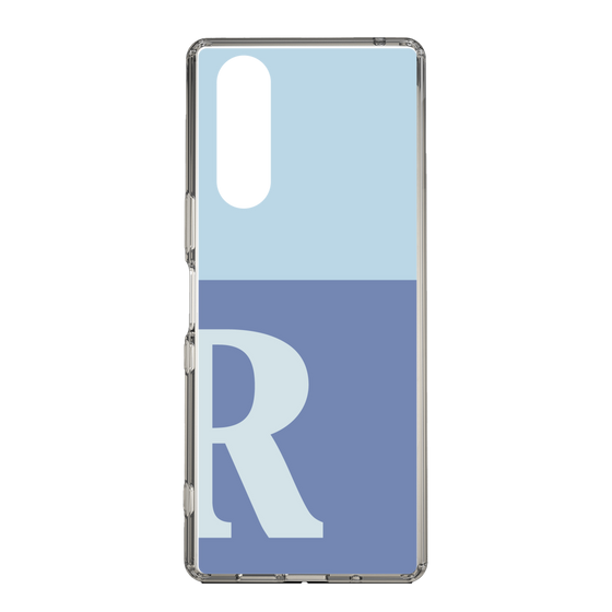 Slim Protection Case［ Original - initial two tone - R blue ］
