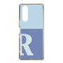 Slim Protection Case［ Original - initial two tone - R blue ］