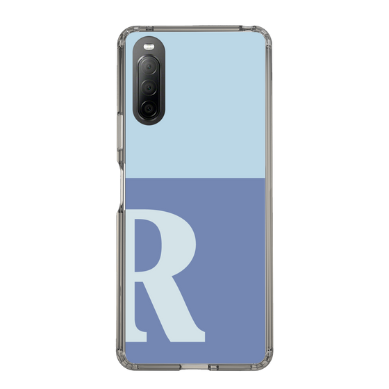 Slim Protection Case［ Original - initial two tone - R blue ］
