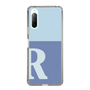 Slim Protection Case［ Original - initial two tone - R blue ］