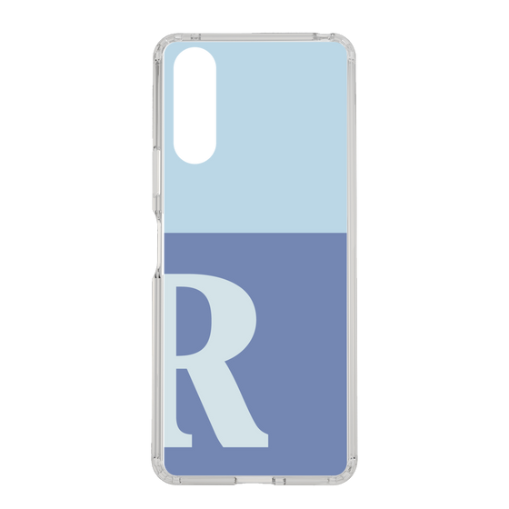Slim Protection Case［ Original - initial two tone - R blue ］