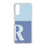 Slim Protection Case［ Original - initial two tone - R blue ］