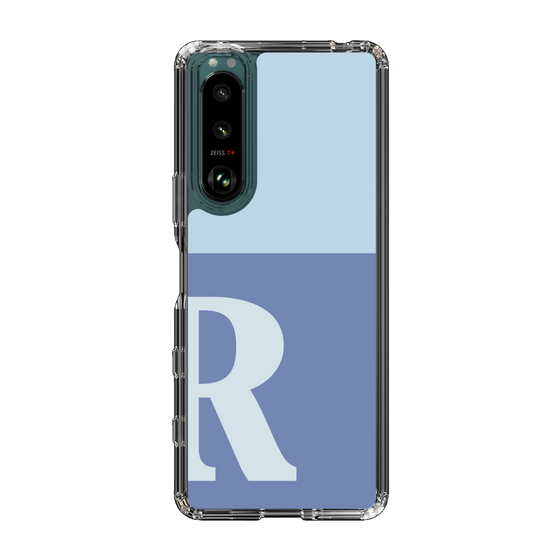 Slim Protection Case［ Original - initial two tone - R blue ］