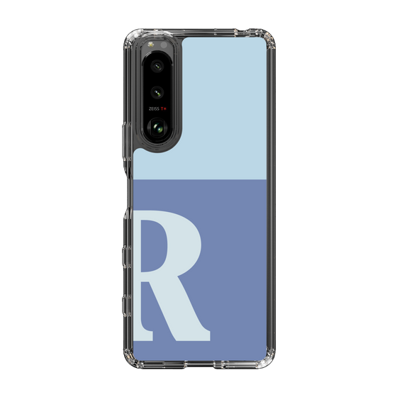 Slim Protection Case［ Original - initial two tone - R blue ］