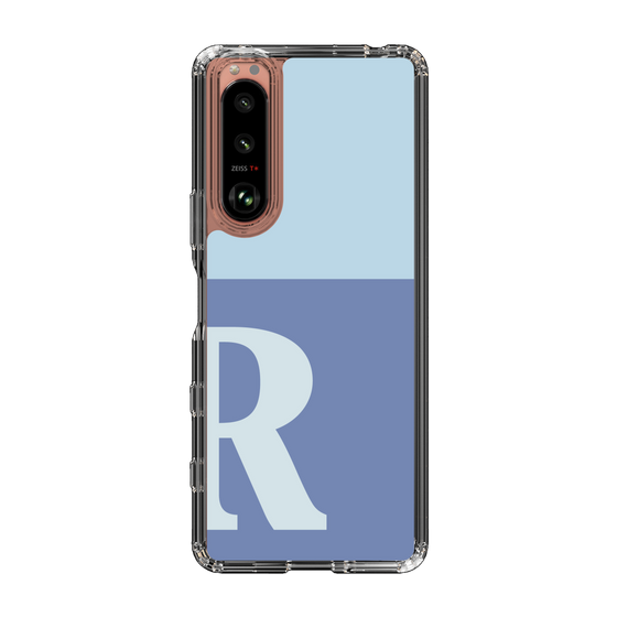 Slim Protection Case［ Original - initial two tone - R blue ］