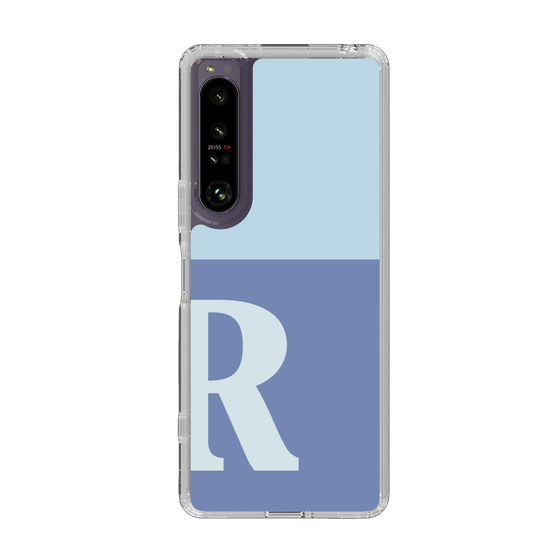 Slim Protection Case［ Original - initial two tone - R blue ］