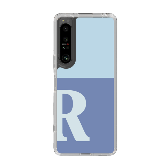 Slim Protection Case［ Original - initial two tone - R blue ］