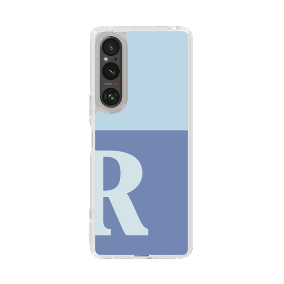Slim Protection Case［ Original - initial two tone - R blue ］