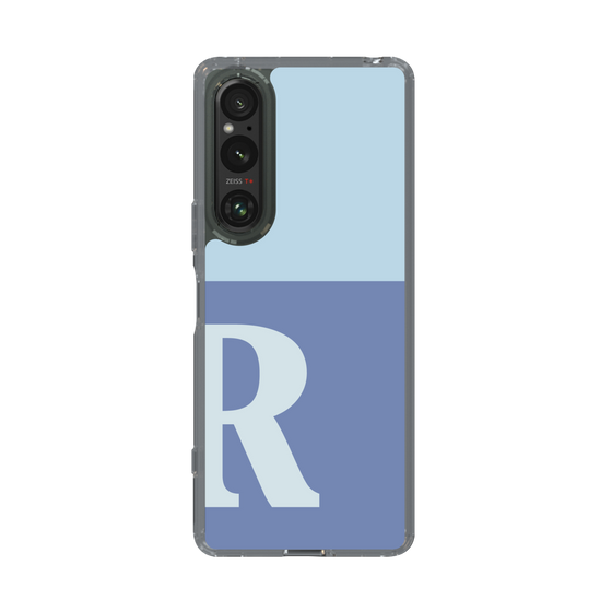 Slim Protection Case［ Original - initial two tone - R blue ］