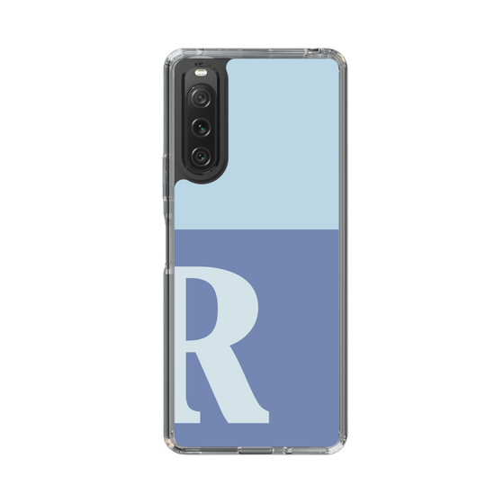Slim Protection Case［ Original - initial two tone - R blue ］