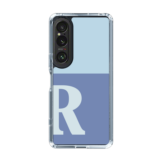 Slim Protection Case［ Original - initial two tone - R blue ］