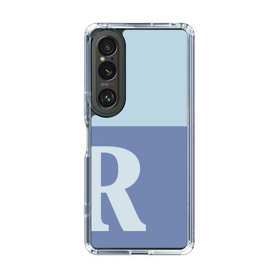Slim Protection Case［ Original - initial two tone - R blue ］