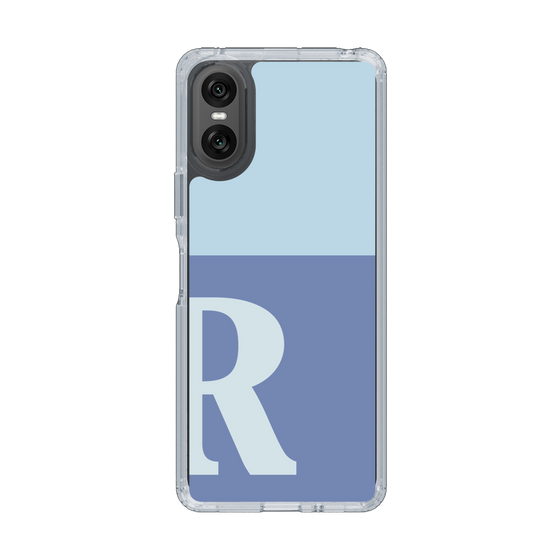 Slim Protection Case［ Original - initial two tone - R blue ］