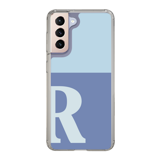 Slim Protection Case［ Original - initial two tone - R blue ］