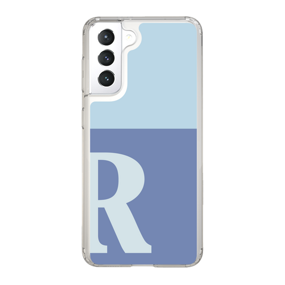 Slim Protection Case［ Original - initial two tone - R blue ］