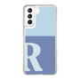 Slim Protection Case［ Original - initial two tone - R blue ］
