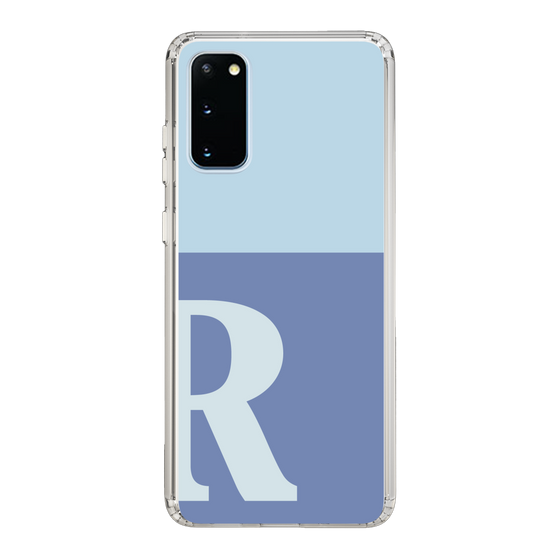 Slim Protection Case［ Original - initial two tone - R blue ］