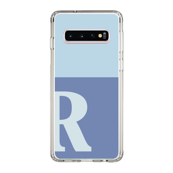 Slim Protection Case［ Original - initial two tone - R blue ］