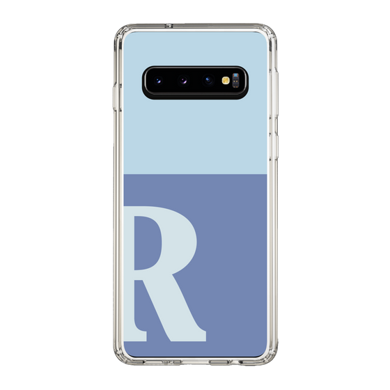 Slim Protection Case［ Original - initial two tone - R blue ］