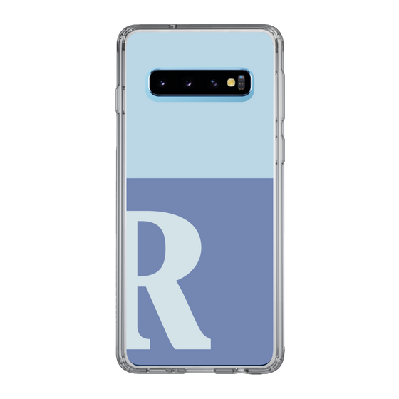 Slim Protection Case［ Original - initial two tone - R blue ］