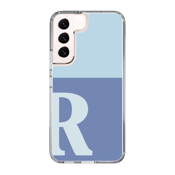 Slim Protection Case［ Original - initial two tone - R blue ］